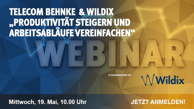 Integration Webinar Wildix – Telecom Behnke Webinar Telecom Behnke