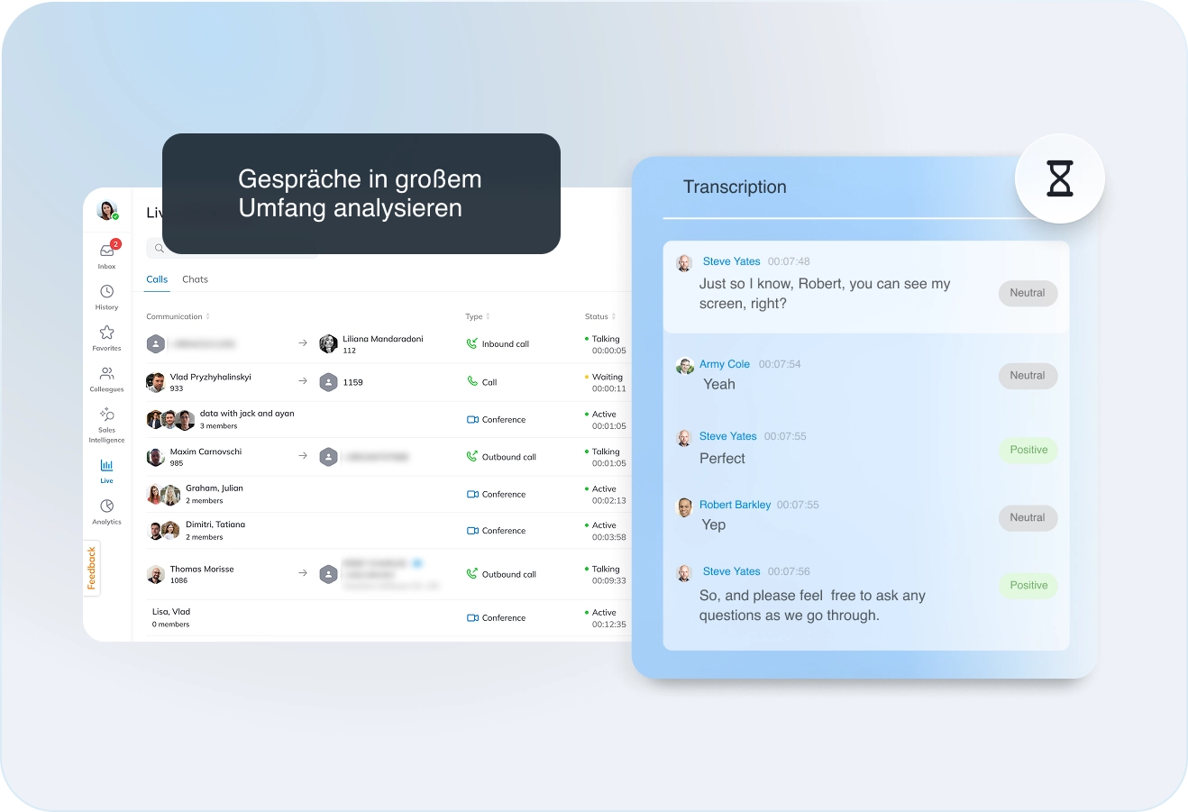 CDR-View - Automatic Transcriptions and Summaries - DE