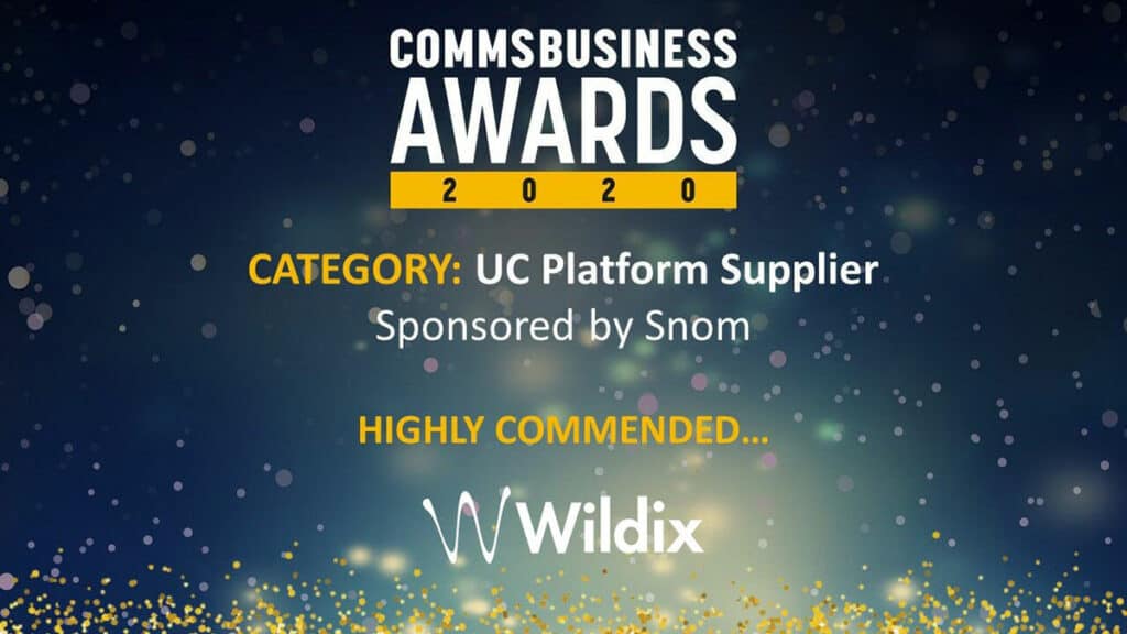 HIGHLY COMMENDED for the “Specialist: UC Platform Supplier” category