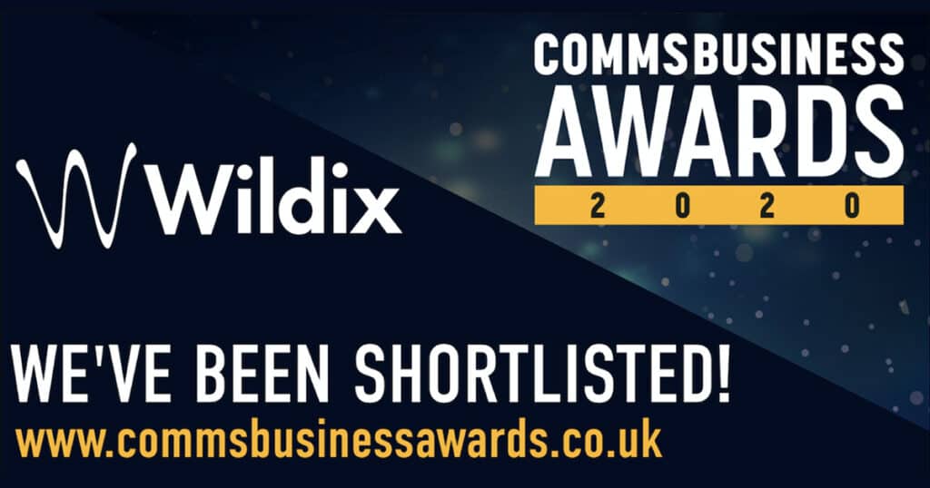 UC Platform Supplier Award Finalist at the Comms Business Awards 2020