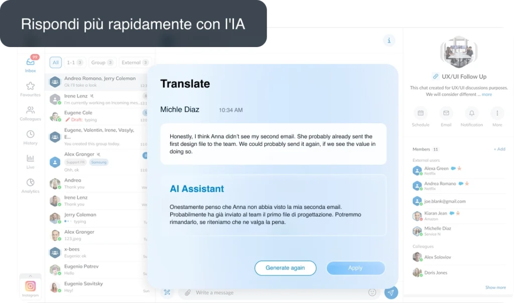 AI Solutions - AI assistant in chat - IT