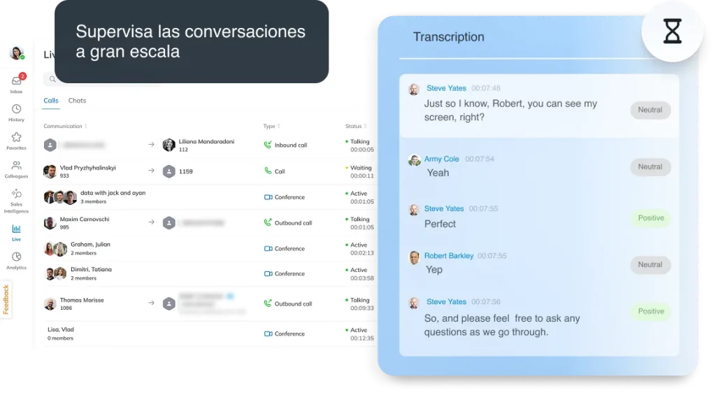 AI Solutions - Real-time transcriptions and sentiment analysis - ES