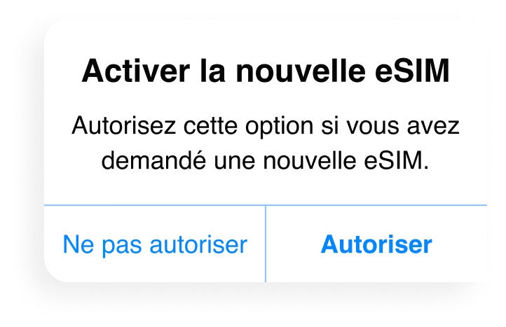 Activate New eSIM - FR