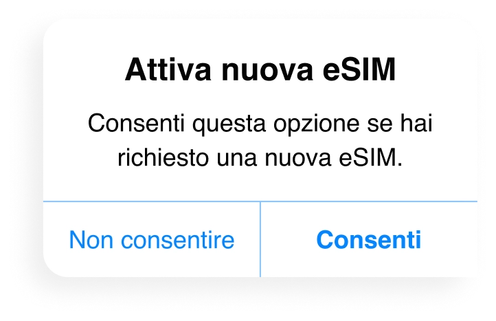 Activate New eSIM - IT