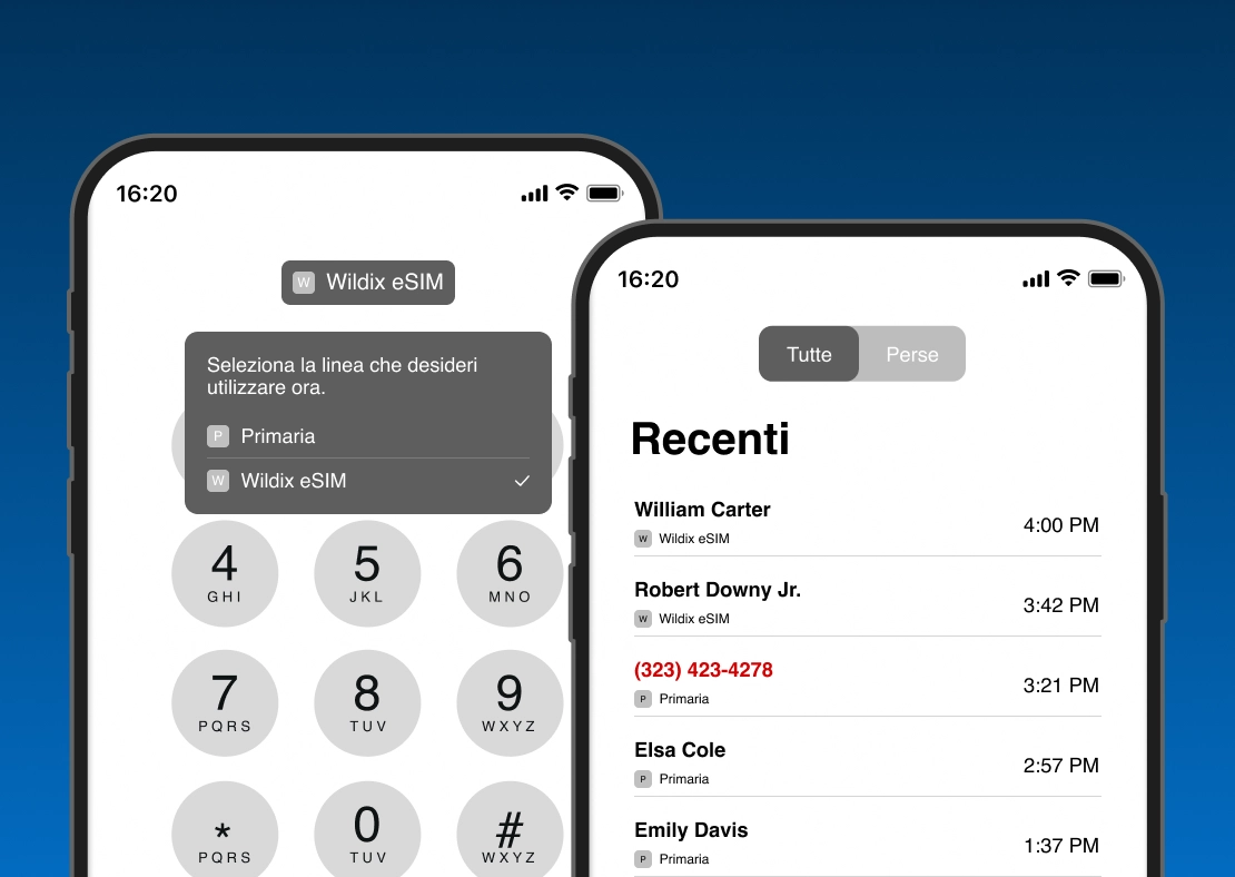 Request your business eSIM - WIldix eSIM line - IT