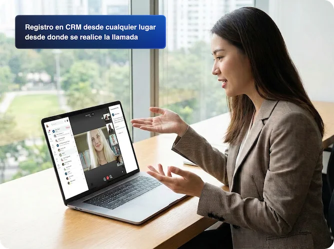 CRM logging from wherever the call is taken - ES