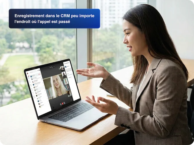 CRM logging from wherever the call is taken - FR