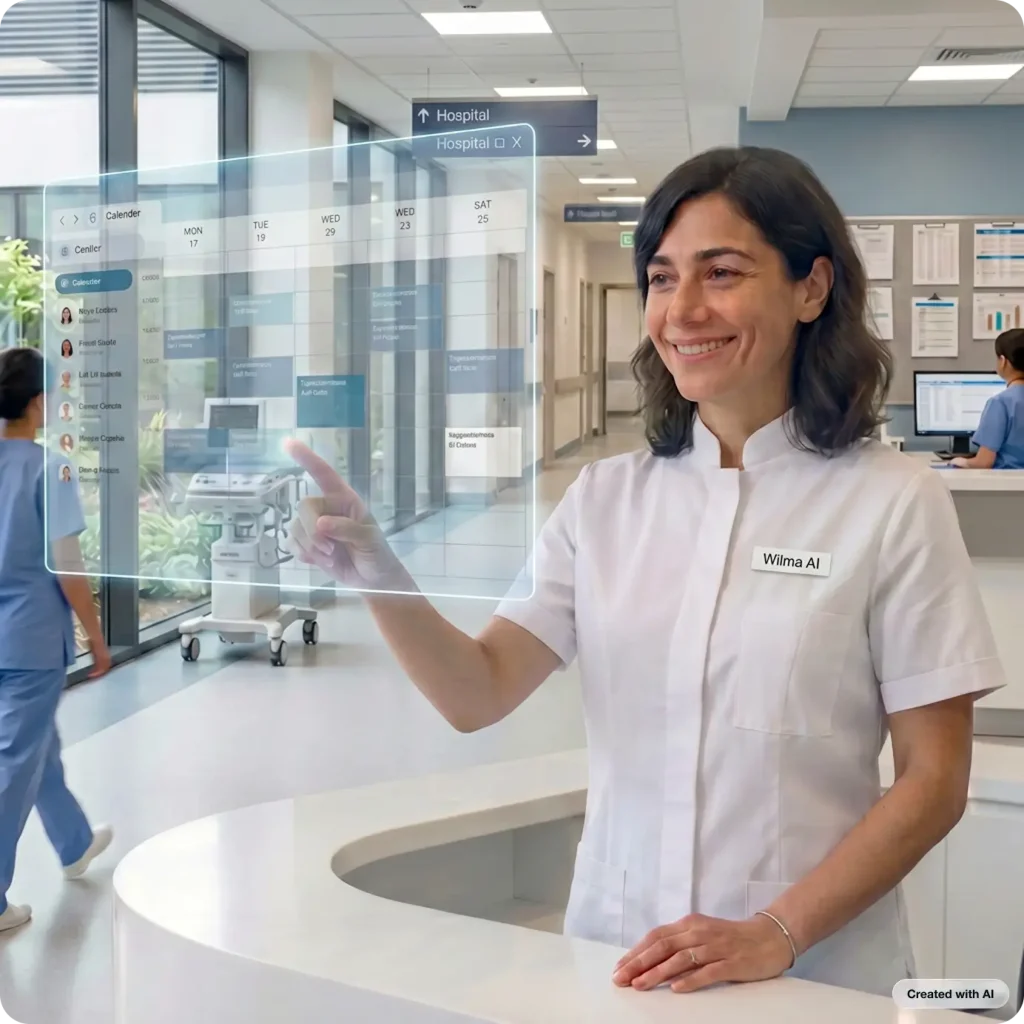 Wilma AI, the AI receptionist built for healthcare practices - Created by AI