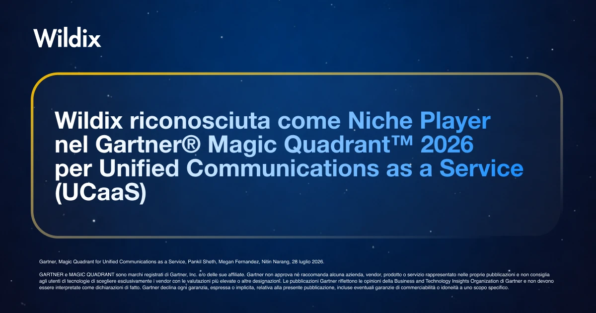 Wildix Recognized in 2026 Gartner® Magic Quadrant™ for Unified Communications as a Service - IT
