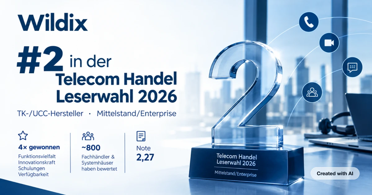 Telecom Handel Leserwahl 2026 - Wildix News