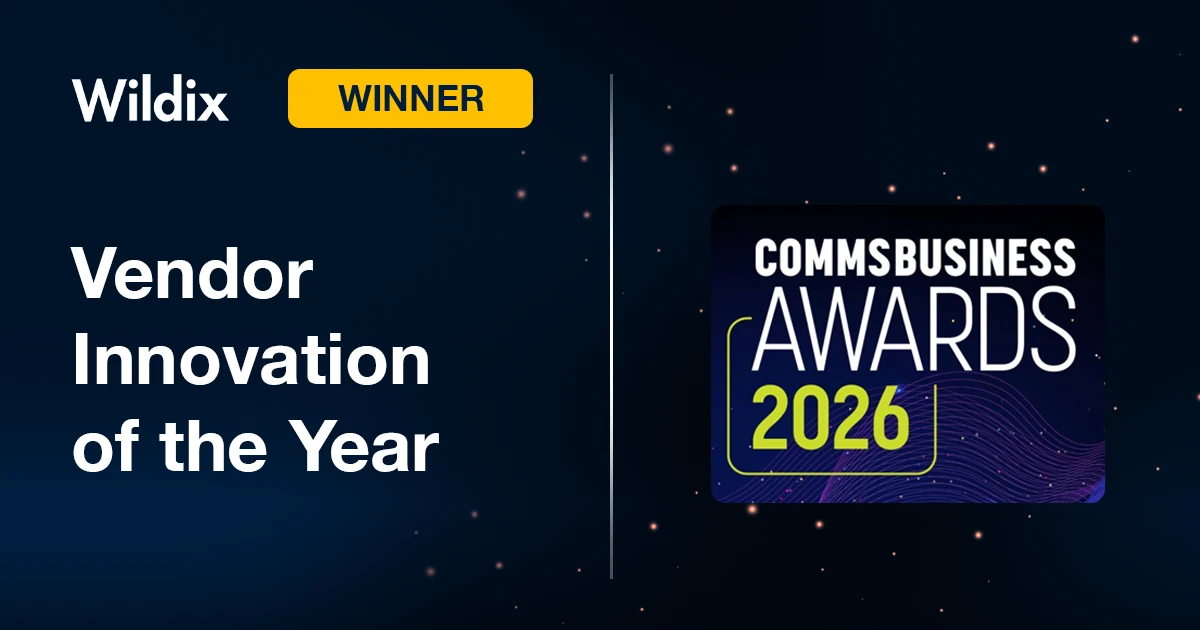 Wildix Wins Vendor Innovation of the Year at Comms Business Awards 2026 - Wildix News